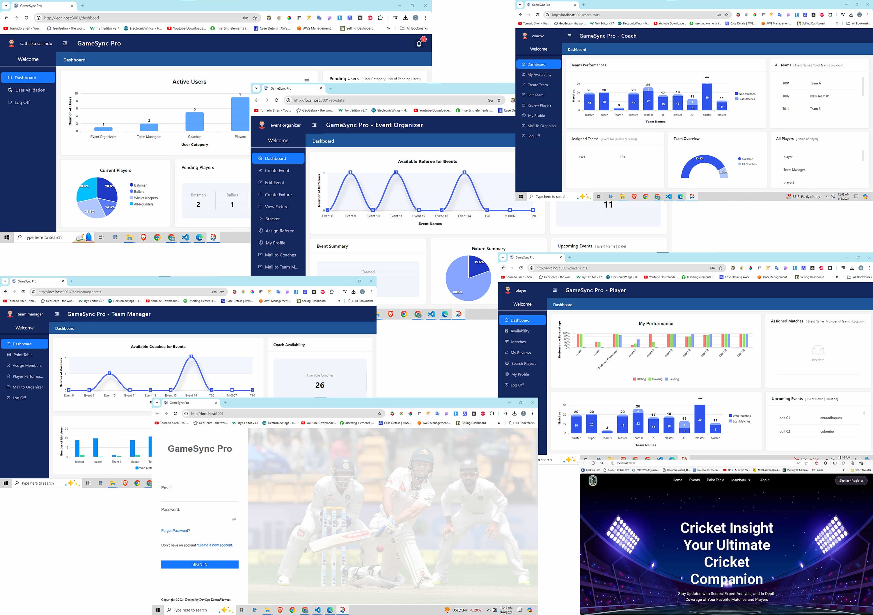 Cricket Management System